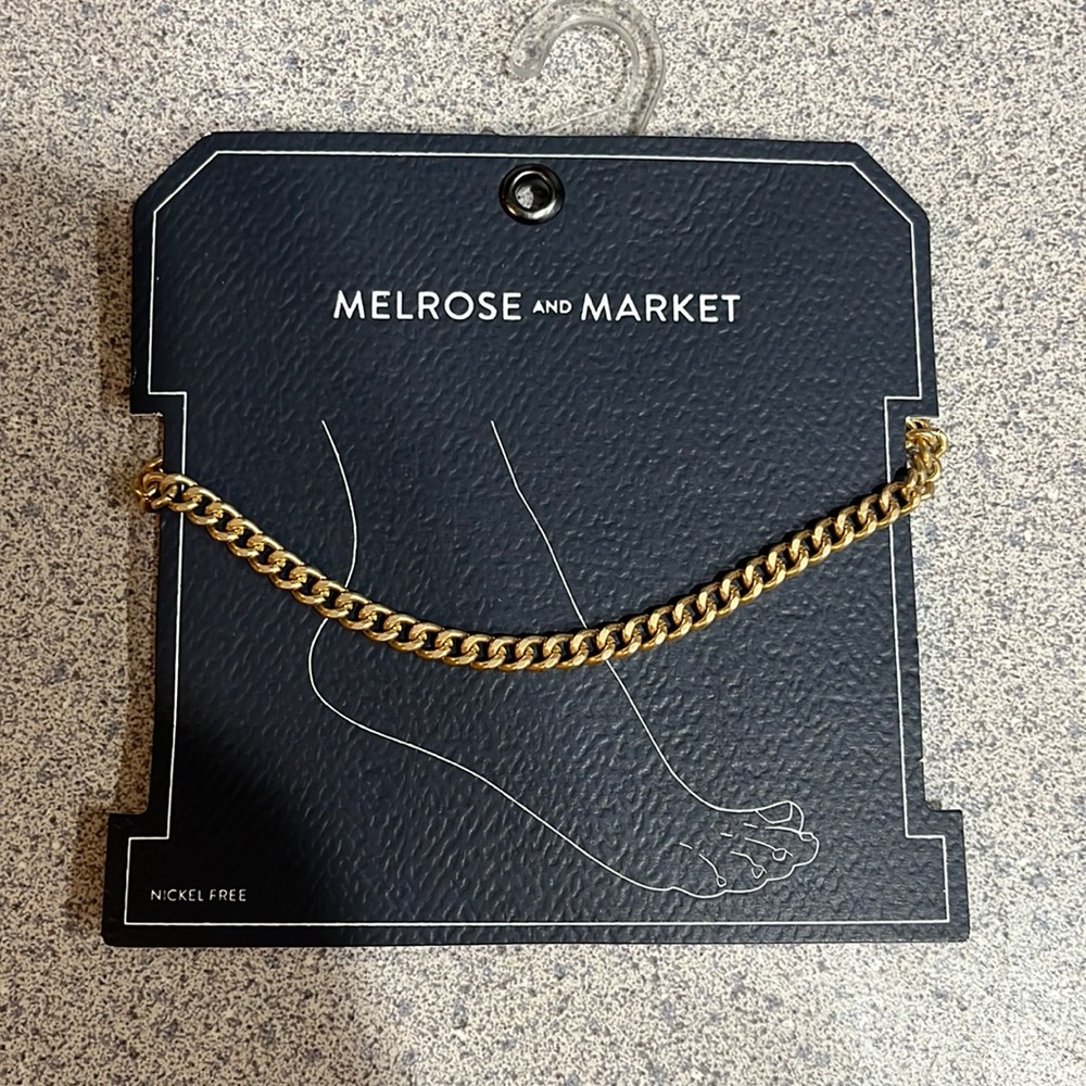 Gold anklet